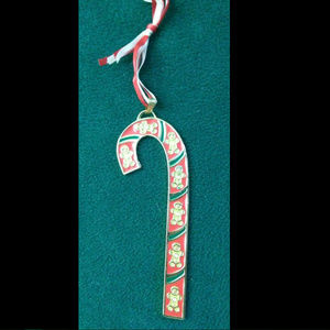 Wallace Ornament 2011 Gingerbread Man Candy Cane